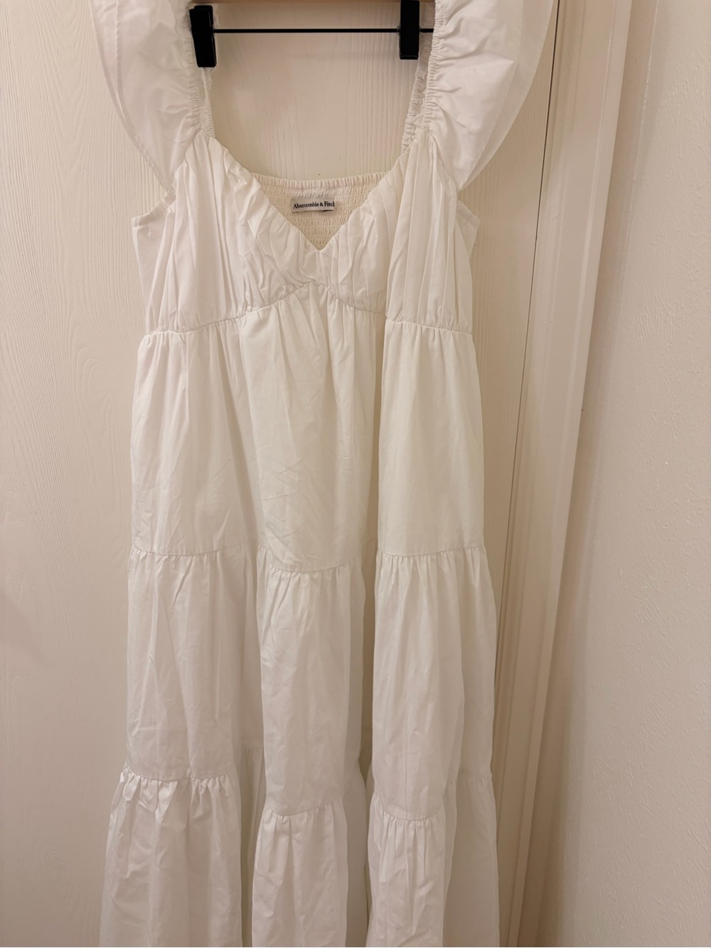 Women’s Abercrombie and Finch White Tiered Cotton Dress